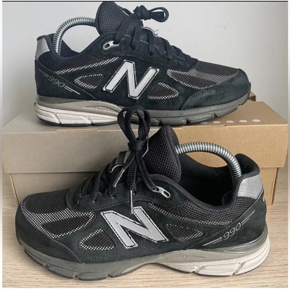 RARE 2016 New Balance 990 Black Sneakers - 7 Y - 8.5 W - Picture 5 of 12